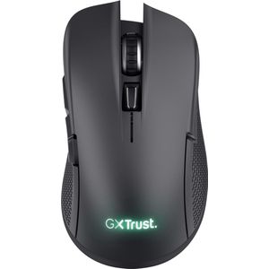 Trust GXT 923 YBAR - Draadloze Gaming Muis - RGB verlichting - Oplaadbaar - 7200 dpi - Zwart