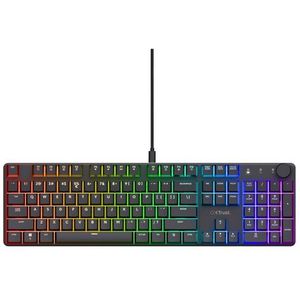 Trust - GXT 866 Torix - Mechanisch Gaming Toetsenbord - RGB - White Switches - Zwart