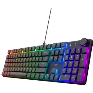 Trust GXT 866 Torix toetsenbord Gamen USB QWERTZ Duits Zwart