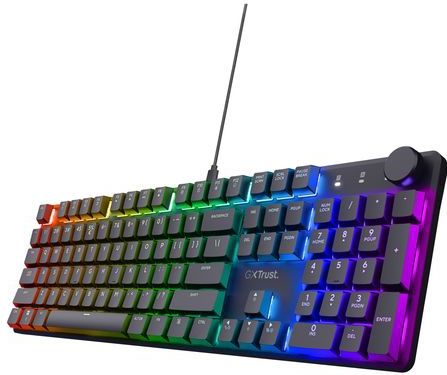 Trust GXT 866 Torix toetsenbord Gamen USB QWERTZ Duits Zwart