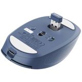 Trust Ozaa Compact - Oplaadbare draadloze muis - USB & Bluetooth - Stil - Blauw