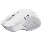 Trust Ozaa+ - Ergonomische Draadloze muis - Oplaadbaar - Multiconnect USB & Bluetooth - Wit