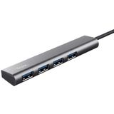 Trust - Halyx 24947 Hub - Zwart - USB 3.2 Gen 1 - 4 Poorten