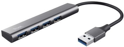 Trust - Halyx 24947 Hub - Zwart - USB 3.2 Gen 1 - 4 Poorten