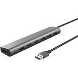 Trust Halyx USB 3.2 Gen1-Hub mit 7 Anschlüssen - Grau