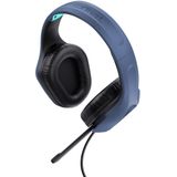 Trust Gaming GXT 415B Zirox Lichtgewicht Gaming Headset met 50mm-drivers voor PC, Xbox, PS4, PS5, Switch, Mobile, 3.5 mm Jack, 2m Kabel, Opklapbare Microfoon, Over-Ear Bedrade Koptelefoon - Blauw