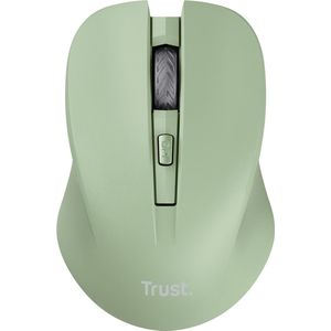 Trust Mydo - Stille Draadloze Muis - 1800 DPI - Comfortable grip - Links & Rechts handig – Groen