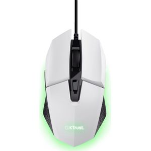 Trust GXT 109W Felox - Bedrade Gaming Muis - 6400 DPI - Verlichting - Wit