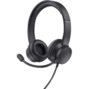 Trust Ayda - On-ear Pc Headset 3.5mm Zwart Inclusief Volumeregeling