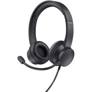 Trust - Ayda - Usb Headset - Lichtgewicht - Over-ear - Zwart - Kunststof