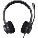 Trust Ayda On-Ear USB Headset met ENC Noise Cancelling Microfoon, Lichtgewicht Koptelefoon met Kabel van 1.8 m, 65% Gerecycled Plastic, Headphones voor PC, Laptop, Thuiswerken, Teams, Zoom - Zwart