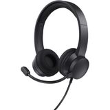 Trust Ayda - Noise canceling Headset met Microfoon voor PC en Laptop - Koptelefoon voor videobellen - Stereo - USB & USB-C