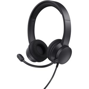 Trust Ayda - On-ear Pc Headset Enc-microfoon Usb-a + Usb-c Zwart Inclusief Volumeregeling