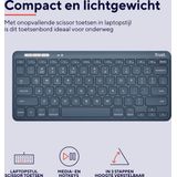 Trust Lyra - Draadloos Toetsenbord - Blauw - Oplaadbaar - Qwerty US
