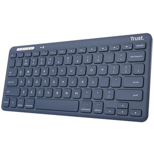 Trust Lyra - Draadloos Toetsenbord - Blauw - Oplaadbaar - Qwerty US