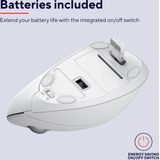 Trust Verto - Draadloze Muis - Ergonomisch - Rechtshandig - Wit