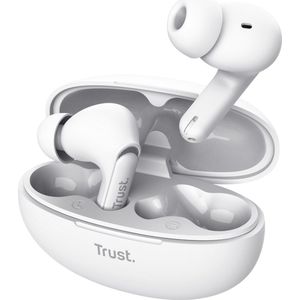 Trust Yavi Headset True Wireless Stereo (TWS) In-ear Oproepen/muziek USB Type-C Bluetooth Wit