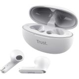 Trust - Yavi - Volledig Draadloze Oordopjes - Wit - Gerecycled Plastic - Noise-Cancelling
