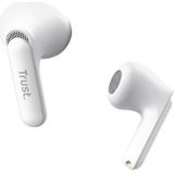 Trust - Yavi - Volledig Draadloze Oordopjes - Wit - Gerecycled Plastic - Noise-Cancelling