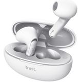 Trust - Yavi - Volledig Draadloze Oordopjes - Wit - Gerecycled Plastic - Noise-Cancelling