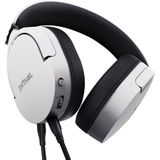 Trust Gaming GXT 489W Fayzo Gaming Headset für PC, PS5, PS4, Xbox Series X|S, Switch, 3,5-mm Klinke, 35% Recyclingkunststoff, Over-Ear Kopfhörer, Mikrofon mit Geräuschunterdrückung - Weiß