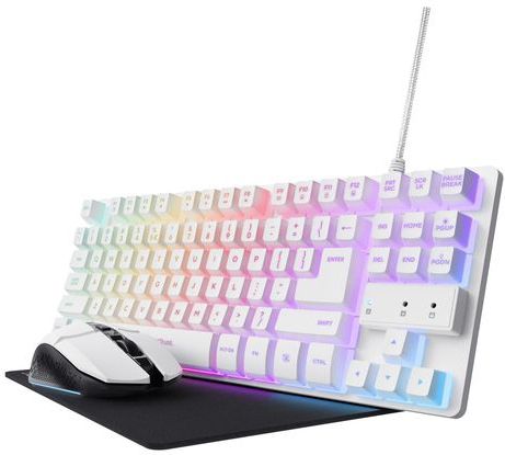 Trust - GXT 974W Thadox - Gaming Bundel - Wit - Bedraad