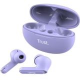 Trust Yavi Headset True Wireless Stereo (TWS) In-ear Oproepen/muziek USB Type-C Bluetooth Paars