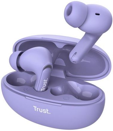Trust Yavi Headset True Wireless Stereo (TWS) In-ear Oproepen/muziek USB Type-C Bluetooth Paars