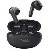 Trust Yavi Bluetooth Earphones - Volledig Draadloze Oordopjes met Noise-Cancelling Microfoons - Zwart