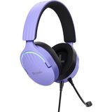 Trust Gaming GXT 490P Fayzo Gaming Headset USB 7.1 Surround Sound, 50mm Drivers, 2m Kabel, 35% Gerecycled Plastic, RGB, Over-Ear Bedrade Koptelefoon met Noise Cancelling Microfoon voor PC - Paars