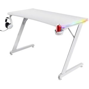 TRUST - GXT 709W Luminus - Gaming Bureau - Wit - RGB Ledverlichting