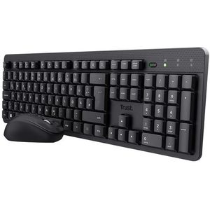 Trust - Tkm-360 - Draadloos Toetsenbord En Muis - Zwart - Kunststof