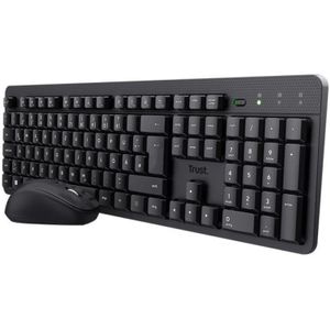 Toetsenbord en muis Trust 25356 Qwerty Spaans Zwart