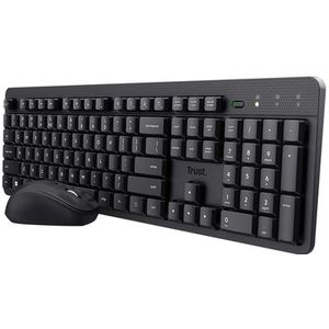 Trust - Ody II AZERTY - Draadloos Toetsenbord- en Muisset - Zwart