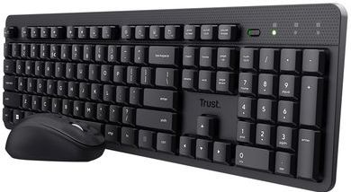Trust - Ody II AZERTY - Draadloos Toetsenbord- en Muisset - Zwart
