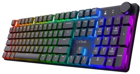 Trust GXT 868 Torix - Draadloos Mechanisch gaming toetsenbord - Full RGB - White Switches - Qwerty US - Zwart