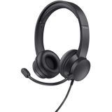 Trust - Hs-201 - USB Headset - Lichtgewicht - Zwart - Zachte Oorkussens