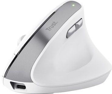 Trust Bayo V2 - Draadloze Ergonomische Muis - Oplaadbaar - Verticaal - Wit