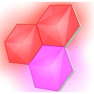 Trust - GXT903 VYBZ - Uitbreidingsset - RGB Hexagon Licht Panelen - Led Lamp - Wandlamp Binnen