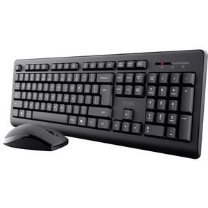 Trust - 25433 - Toetsenbord en Muis - Zwart - Wireless - QWERTY Spaans