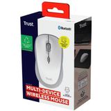 Trust - Yvi+ Multi - Draadloze Muis - Wit - Bluetooth & USB ontvanger
