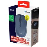 Trust - Yvi+ - Muis - Blauw - Draadloos - Ergonomisch Ontwerp