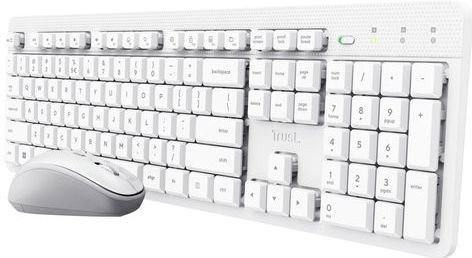 Trust - Ody II WL - Toetsenbord en Muis - Wit - Draadloos