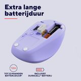 Trust - Yvi+ Multi - Draadloze Muis - Paars - Bluetooth & USB Ontvanger