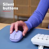 Trust - Yvi+ Multi - Draadloze Muis - Paars - Bluetooth & USB Ontvanger