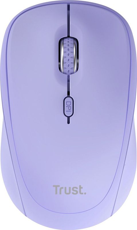 Trust - Yvi+ Multi - Draadloze Muis - Paars - Bluetooth & USB Ontvanger