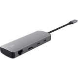 Hub - Trust Dalyx 8-IN-1 - Adapter - Aluminium - USB-C