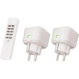 KlikAanKlikUit - Draadloze Stopcontactschakelaarset - Compact - Wit