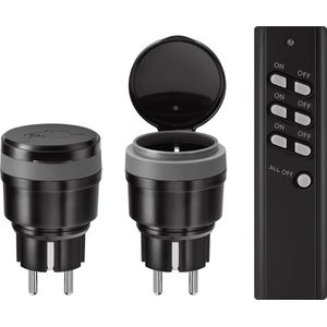 KlikAanKlikUit - Draadloze Schakelaars - Buiten - Waterbestendig - Startset