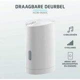 KlikAanKlikUit ACDB-9000C - Draadloze deurbelgong op batterijen - Wit